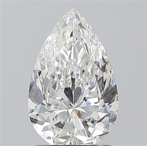 Picture of Natural Diamond 1.30 Carats, Pear with  Cut, F Color, VS2 Clarity and Certified by GIA