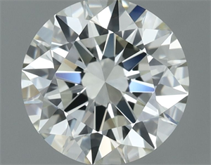 Picture of Natural Diamond 1.00 Carats, Round with Excellent Cut, J Color, IF Clarity and Certified by IGI