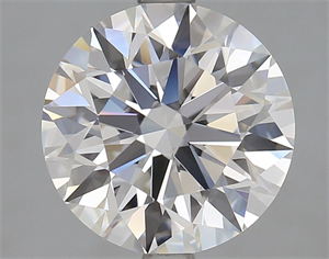 Picture of Lab Grown Diamond 3.16 Carats, Round with Ideal Cut, D Color, FL Clarity and Certified by IGI