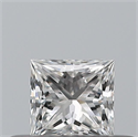 Natural Diamond 0.23 Carats, Princess with  Cut, F Color, VVS1 Clarity and Certified by GIA