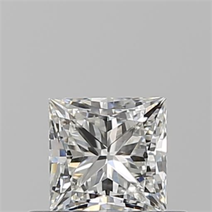 Picture of Natural Diamond 0.50 Carats, Princess with  Cut, H Color, IF Clarity and Certified by GIA