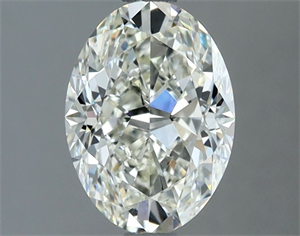 Picture of Natural Diamond 1.50 Carats, Oval with  Cut, H Color, SI1 Clarity and Certified by IGI