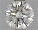 Natural Diamond 0.50 Carats, Round with Excellent Cut, I Color, VVS2 Clarity and Certified by IGI