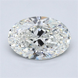 Picture of Natural Diamond 1.30 Carats, Oval with  Cut, I Color, VS1 Clarity and Certified by GIA