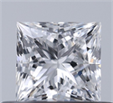Natural Diamond 0.50 Carats, Princess with  Cut, D Color, SI1 Clarity and Certified by GIA