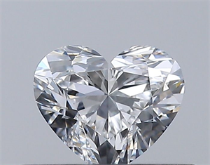 Picture of Natural Diamond 0.31 Carats, Heart with  Cut, E Color, VVS2 Clarity and Certified by GIA