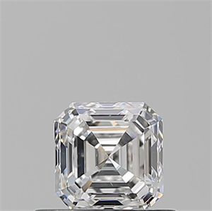 Picture of Natural Diamond 0.53 Carats, Asscher with  Cut, E Color, SI1 Clarity and Certified by GIA