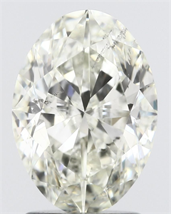 Picture of Natural Diamond 2.01 Carats, Oval with  Cut, I Color, SI2 Clarity and Certified by IGI