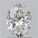 Natural Diamond 1.01 Carats, Oval with  Cut, F Color, SI1 Clarity and Certified by GIA