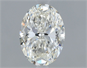 Natural Diamond 0.70 Carats, Oval with  Cut, H Color, VS1 Clarity and Certified by GIA