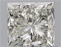 Natural Diamond 0.75 Carats, Princess with  Cut, J Color, VVS2 Clarity and Certified by GIA