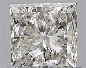 Picture of Natural Diamond 0.75 Carats, Princess with  Cut, J Color, VVS2 Clarity and Certified by GIA