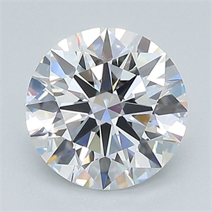 Picture of Lab Grown Diamond 1.39 Carats, Round with Excellent Cut, D Color, VS2 Clarity and Certified by GIA