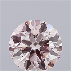 Picture of Lab Grown Diamond 1.50 Carats, Round with Ideal Cut, Fancy Pink Color, VS2 Clarity and Certified by IGI