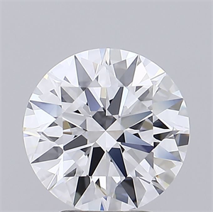 Picture of Lab Grown Diamond 3.40 Carats, Round with Ideal Cut, D Color, IF Clarity and Certified by IGI