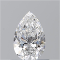 Diamante Natural 0.60 quilates, De pera , Color E, claridad VVS1 y certificado GIA