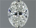 Natural Diamond 1.20 Carats, Oval with  Cut, H Color, VVS1 Clarity and Certified by IGI