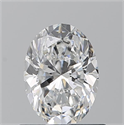 Natural Diamond 0.80 Carats, Oval with  Cut, D Color, VS2 Clarity and Certified by GIA
