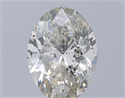 Natural Diamond 1.50 Carats, Oval with  Cut, J Color, I1 Clarity and Certified by GIA