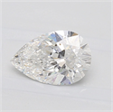 Natural Diamond 1.01 Carats, Pear with  Cut, F Color, I1 Clarity and Certified by GIA