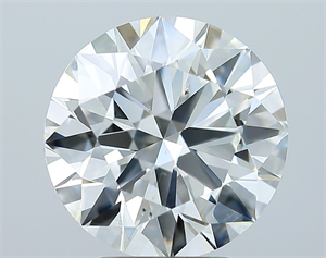 Picture of Natural Diamond 4.02 Carats, Round with Excellent Cut, I Color, SI1 Clarity and Certified by GIA