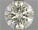 Natural Diamond 0.80 Carats, Round with Excellent Cut, N Color, VVS2 Clarity and Certified by IGI
