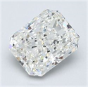 Natural Diamond 1.50 Carats, Radiant with  Cut, I Color, SI1 Clarity and Certified by GIA