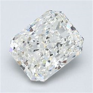 Picture of Natural Diamond 1.50 Carats, Radiant with  Cut, I Color, SI1 Clarity and Certified by GIA