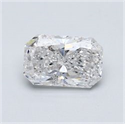Natural Diamond 1.51 Carats, Radiant with  Cut, E Color, I1 Clarity and Certified by GIA