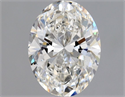 Diamante Natural 1.01 quilates, Ovalado , Color H, claridad SI1 y certificado GIA