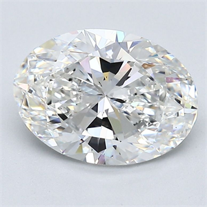 Picture of Natural Diamond 2.51 Carats, Oval with  Cut, F Color, VS2 Clarity and Certified by GIA