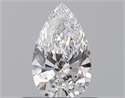 Diamante Natural 0.41 quilates, De pera , Color D, claridad SI1 y certificado GIA