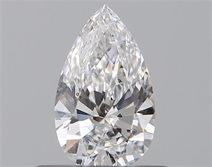 Foto Diamante Natural 0.41 quilates, De pera , Color D, claridad SI1 y certificado GIA de