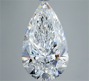 Picture of Natural Diamond 5.01 Carats, Pear with  Cut, D Color, SI1 Clarity and Certified by GIA