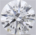 Lab Grown Diamond 1.59 Carats, Round with Excellent Cut, E Color, VVS1 Clarity and Certified by GIA