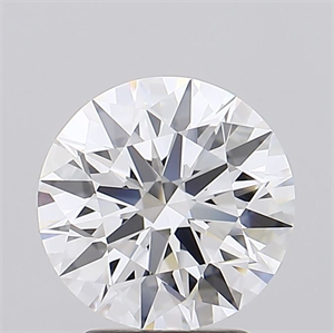 Picture of Lab Grown Diamond 2.71 Carats, Round with Ideal Cut, D Color, IF Clarity and Certified by IGI