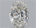Natural Diamond 1.01 Carats, Oval with  Cut, G Color, SI2 Clarity and Certified by GIA