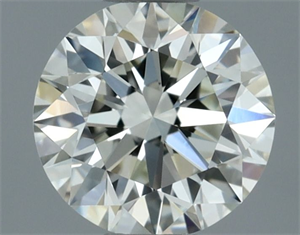 Picture of Natural Diamond 0.51 Carats, Round with Excellent Cut, L Color, VVS1 Clarity and Certified by GIA