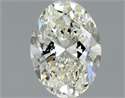 Natural Diamond 1.00 Carats, Oval with  Cut, J Color, VS2 Clarity and Certified by GIA