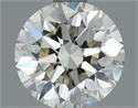 Natural Diamond 0.90 Carats, Round with Excellent Cut, J Color, VVS1 Clarity and Certified by IGI