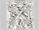 Natural Diamond 1.30 Carats, Princess with  Cut, K Color, VS1 Clarity and Certified by GIA