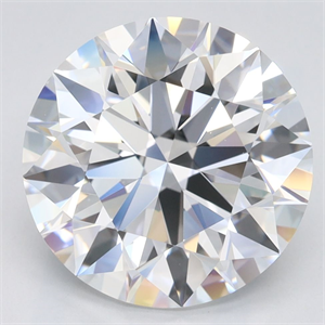 Picture of Lab Grown Diamond 4.18 Carats, Round with Excellent Cut, D Color, IF Clarity and Certified by GIA
