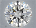 Lab Grown Diamond 6.02 Carats, Round with Excellent Cut, E Color, VVS2 Clarity and Certified by IGI