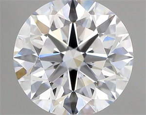 Picture of Lab Grown Diamond 1.09 Carats, Round with Ideal Cut, D Color, VVS2 Clarity and Certified by IGI