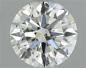 Picture of Natural Diamond 0.83 Carats, Round with Excellent Cut, J Color, SI2 Clarity and Certified by GIA