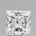 Natural Diamond 2.51 Carats, Princess with  Cut, H Color, VVS2 Clarity and Certified by GIA