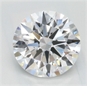 Lab Grown Diamond 1.39 Carats, Round with Excellent Cut, D Color, IF Clarity and Certified by GIA
