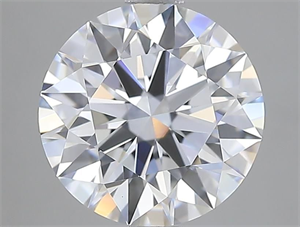 Picture of Lab Grown Diamond 2.52 Carats, Round with Ideal Cut, D Color, IF Clarity and Certified by IGI