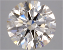 Lab Grown Diamond 4.02 Carats, Round with Ideal Cut, H Color, VS2 Clarity and Certified by IGI