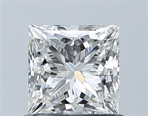 Picture of Natural Diamond 0.74 Carats, Princess with  Cut, H Color, VVS1 Clarity and Certified by GIA